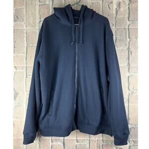 Smith’s Workwear Sherpa-Bonded Thermal Knit Hooded Jacket Navy Size 2XL